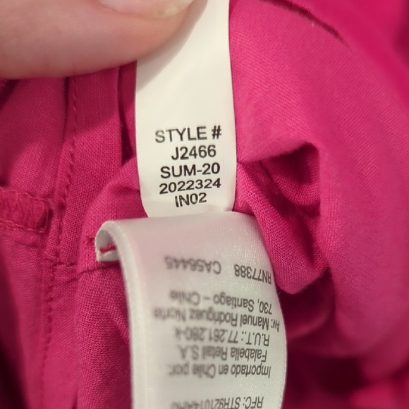 J Crew 100% Linen Dress Sleeveless Pink Lined Button Back size XS - Picture 10 of 12